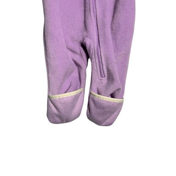 Columbia Infant Tiny bear Purple Fleece Hooded Bunting Suit Full-Zip 6-12 months - Picture 2 of 7